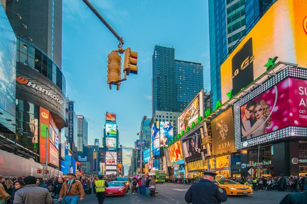 Times Square on December — Stock Photo, Image