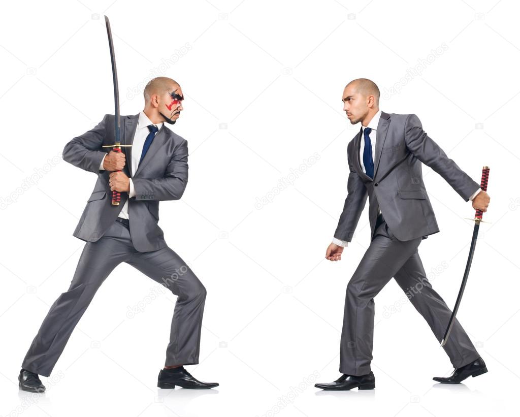 Two men with sword