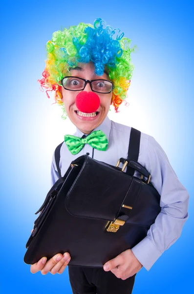 Clown affärsman — Stockfoto