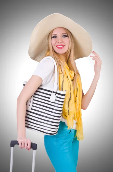 Woman ready for summer vacation — Stock Photo, Image