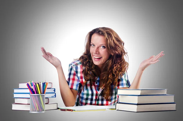 Studenten voorbereiden op examens — Stockfoto