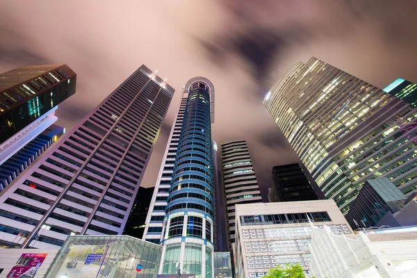 在新加坡的 Skysrapers — 图库照片