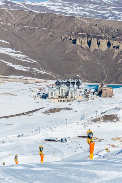 在阿塞拜疆，Shahdag 的旅游酒店 — 图库照片