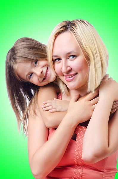 Felice mamma e figlia — Foto Stock