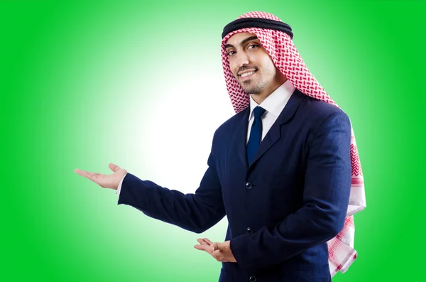 Hombre de negocios árabe aislado en blanco —  Fotos de Stock