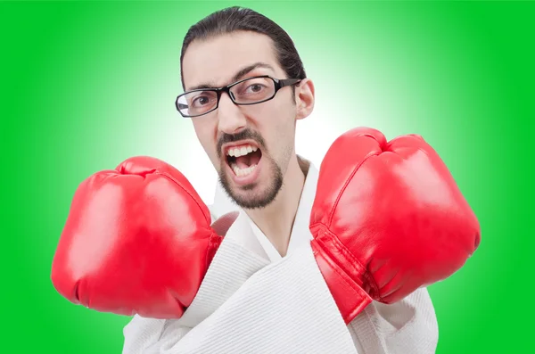 Male Karate fighter — Stock Photo, Image