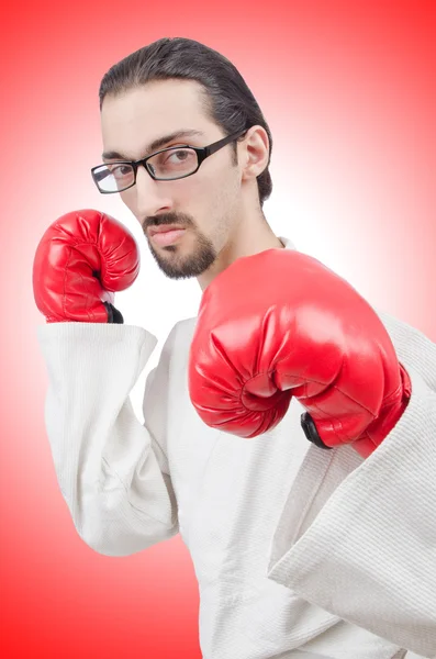 Manliga Karate fighter — Stockfoto