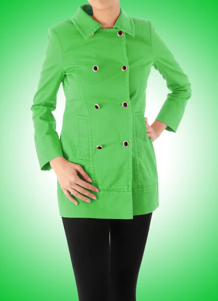 Stylish jacket isolated on model — Stock Photo, Image