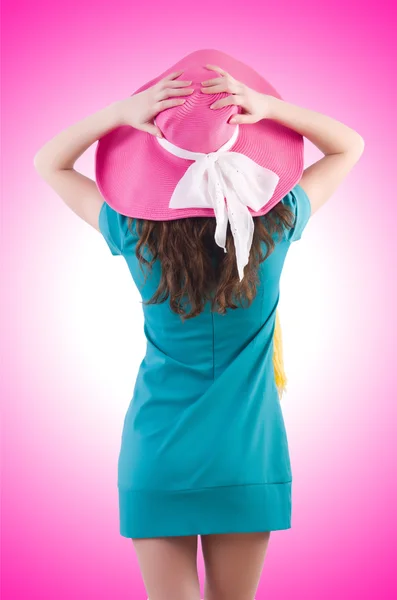 Menina se preparando para férias de verão — Fotografia de Stock