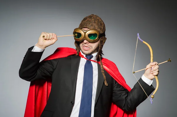 Homem vestindo roupas vermelhas — Fotografia de Stock