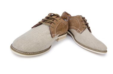 Erkek ayakkabıları beyaz arkaplanda izole