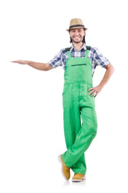 Genç neşeli bahçıvan