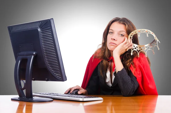 Oficina reina mujer — Foto de Stock