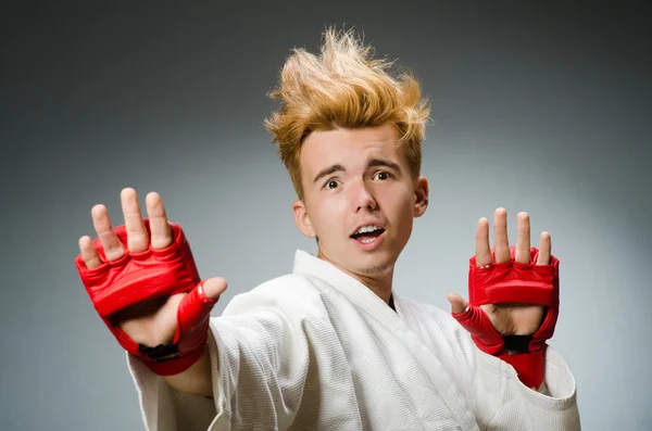 Funny boxer in sport concept — Stock Photo, Image