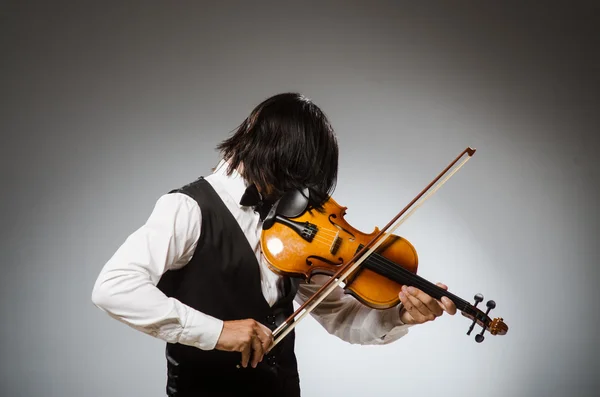 Uomo violinista — Foto Stock