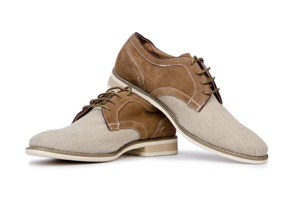 Männliche Schuhe auf weiß — Stockfoto