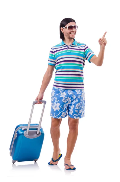 Man in reizen concept — Stockfoto