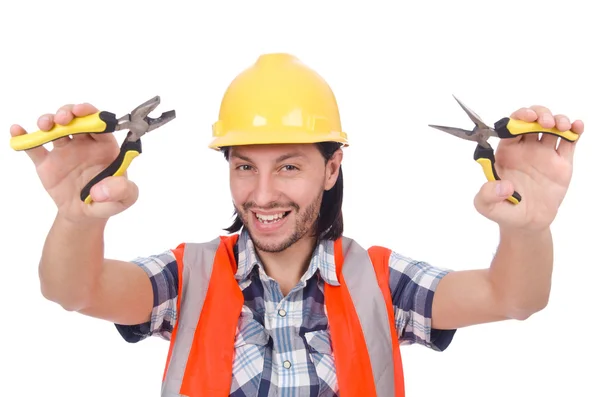 Jovem trabalhador da construção — Fotografia de Stock