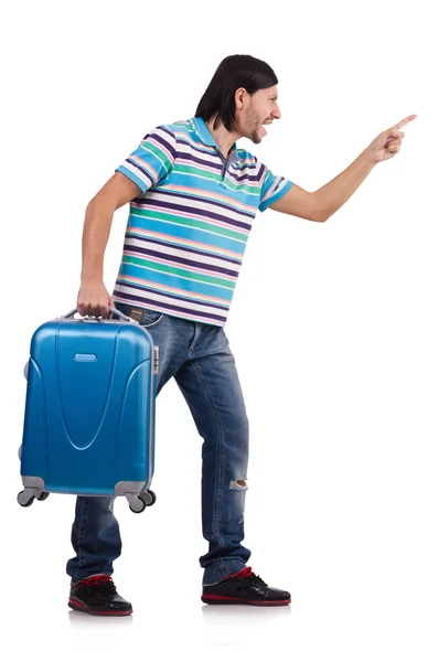 Man in travel concept — Stock Photo, Image
