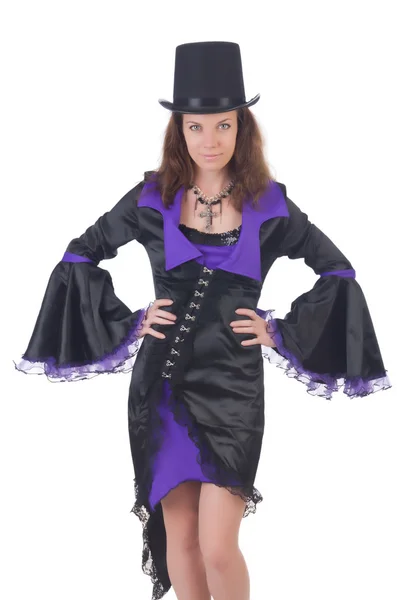 Meisje in Halloween concept — Stockfoto