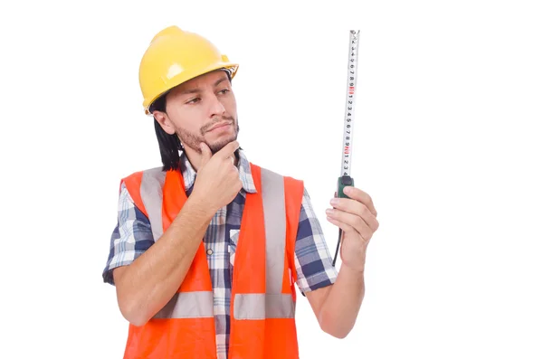 Funny trabajador de la construcción — Foto de Stock