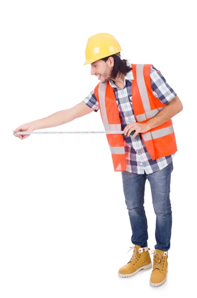 Funny trabajador de la construcción — Foto de Stock