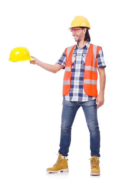 Joven trabajador de la construcción — Foto de Stock