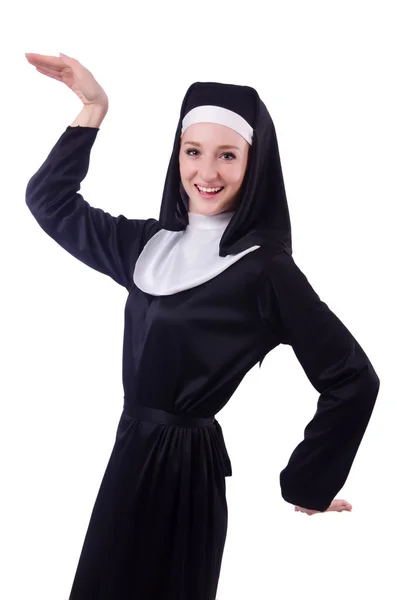 Woman dressed as a nun — Stock Photo, Image