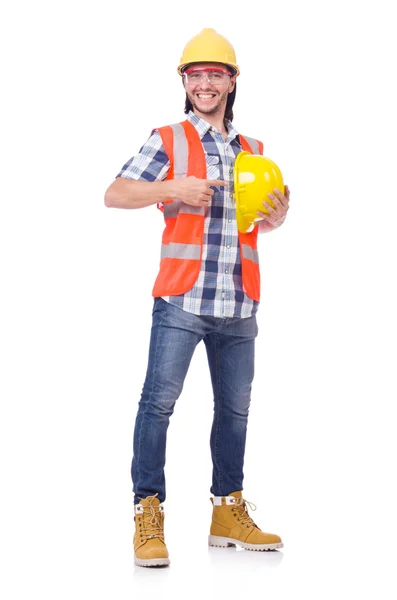 Joven trabajador de la construcción — Foto de Stock