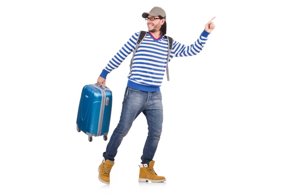 Mann im Reisekonzept — Stockfoto