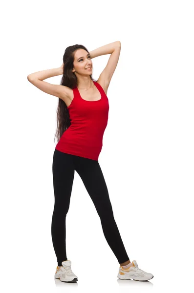 Woman doing sport exercises — Stock Photo, Image