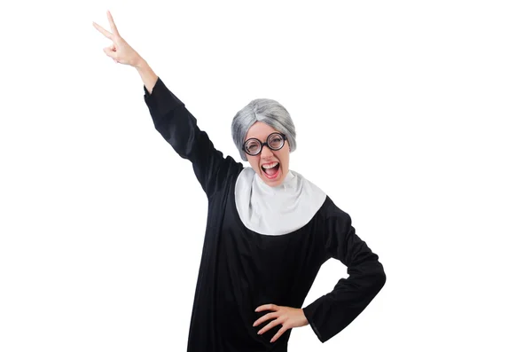 Junge komische Nonne — Stockfoto