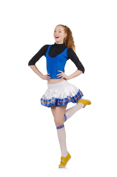 Młoda dziewczyna cheerleaderka — Zdjęcie stockowe