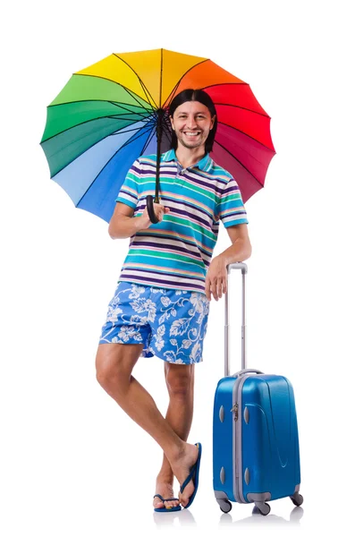 Man in travel concept — Stock Photo, Image