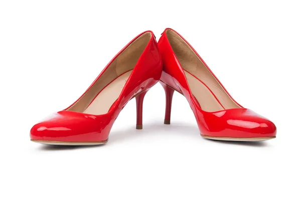 Rood vrouw schoenen — Stockfoto