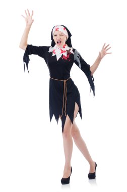 Cadılar Bayramı partisi için Rahibe