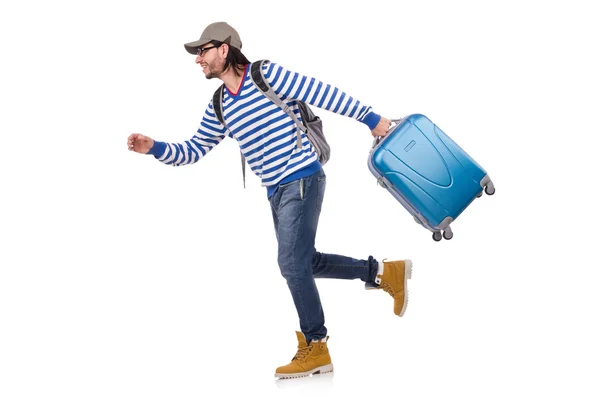 Man in travel concept — Stock Photo, Image