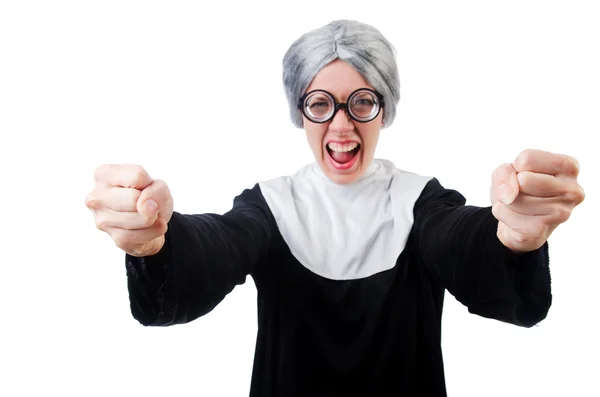 Young Comic nun — Stock Photo, Image