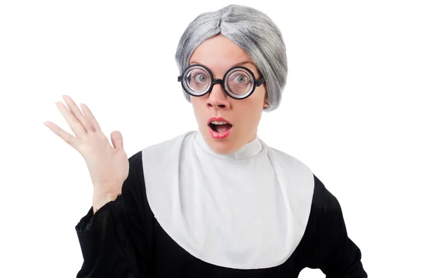 Junge komische Nonne — Stockfoto