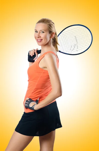 Woman tennis player — Stock Photo, Image