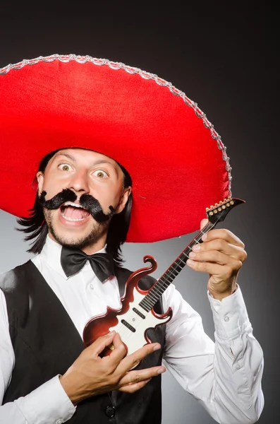 Mexican man wears sombrero — Stock Photo, Image