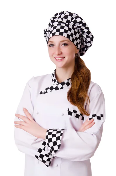 젊은 여성 요리사 — 스톡 사진