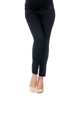 White2 üzerinde izole hamile kadınlar için giyim