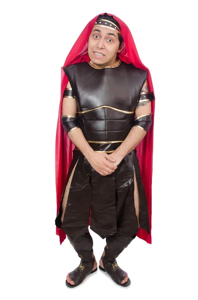 Gladiator geïsoleerd op wit — Stockfoto