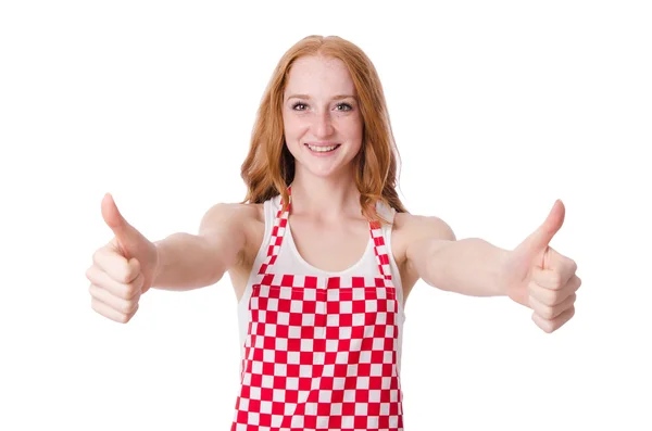 Młoda kobieta kucharz — Zdjęcie stockowe