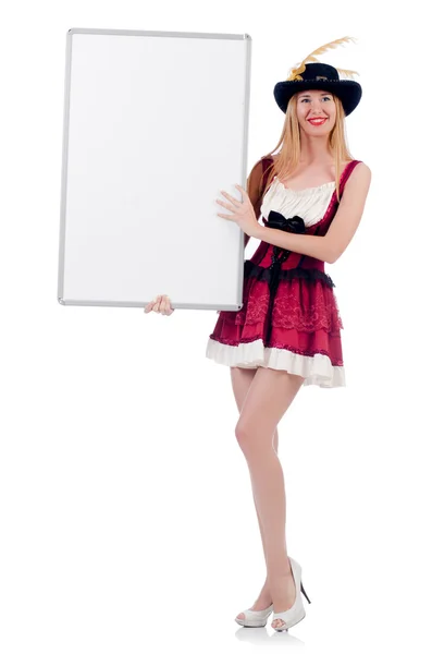 Girl in bavarian costume — Stock Photo, Image