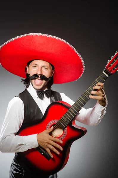 Mexican man wears sombrero — Stock Photo, Image