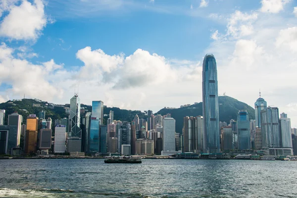 Skyline de Hong Kong en China, Hong Kong — Foto de Stock