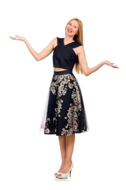 Çiçek etek kadında