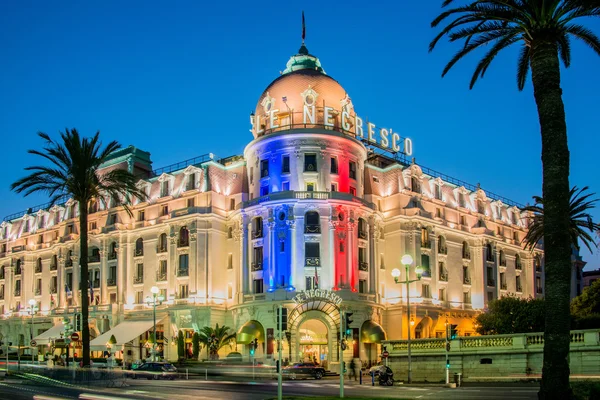 Hotel Negresco w Nicea — Zdjęcie stockowe